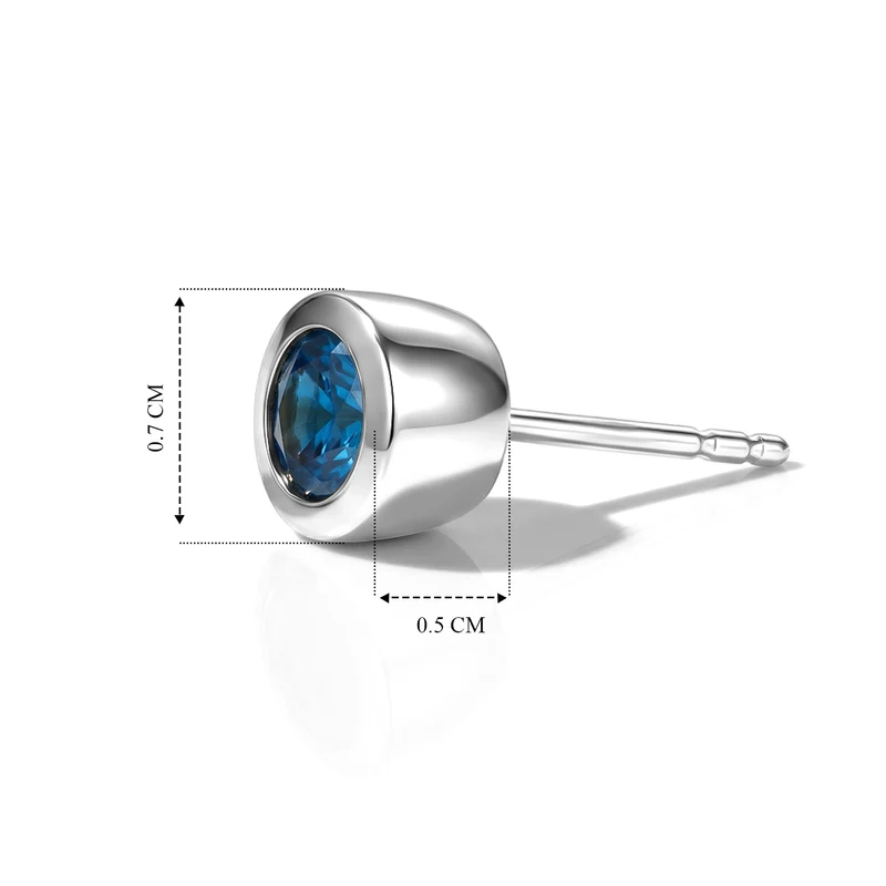 D'Joy Natürlicher Neon-Apatit Ohrringe 925 Silber Platiniert ca. 0.97 ct