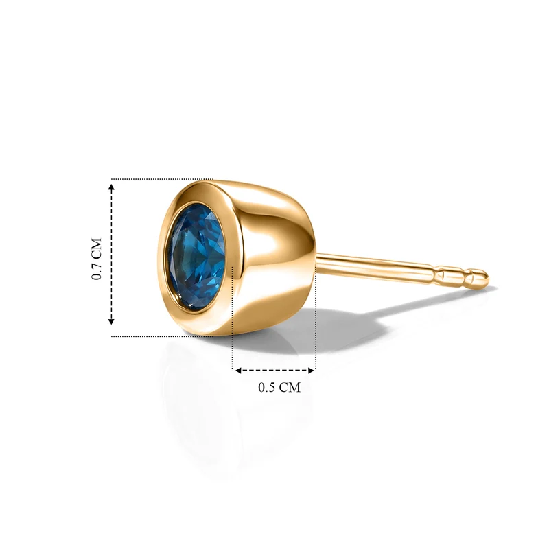 D'Joy Natürlicher Neon-Apatit Ohrringe 925 Silber Platiniert ca. 0.97 ct
