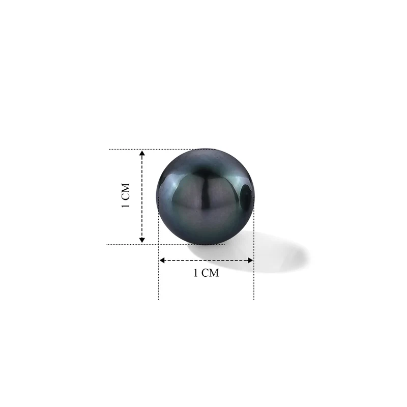 D'Joy Tahiti Perle (8-9 mm) Ohrringe 925 Silber Rhodiniert