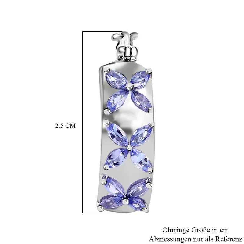 Afrikanischer Rubin (Fissure gefüllt) Ohrringe 925 Silber Gelbgold Vermeil ca. 2,64 ct.