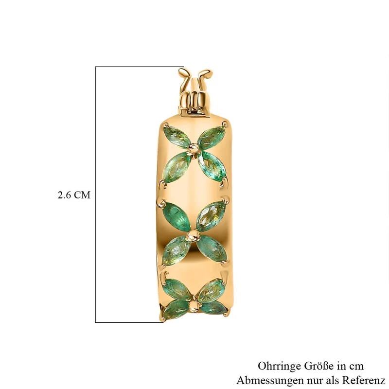 Afrikanischer Rubin (Fissure gefüllt) Ohrringe 925 Silber Gelbgold Vermeil ca. 2,64 ct.