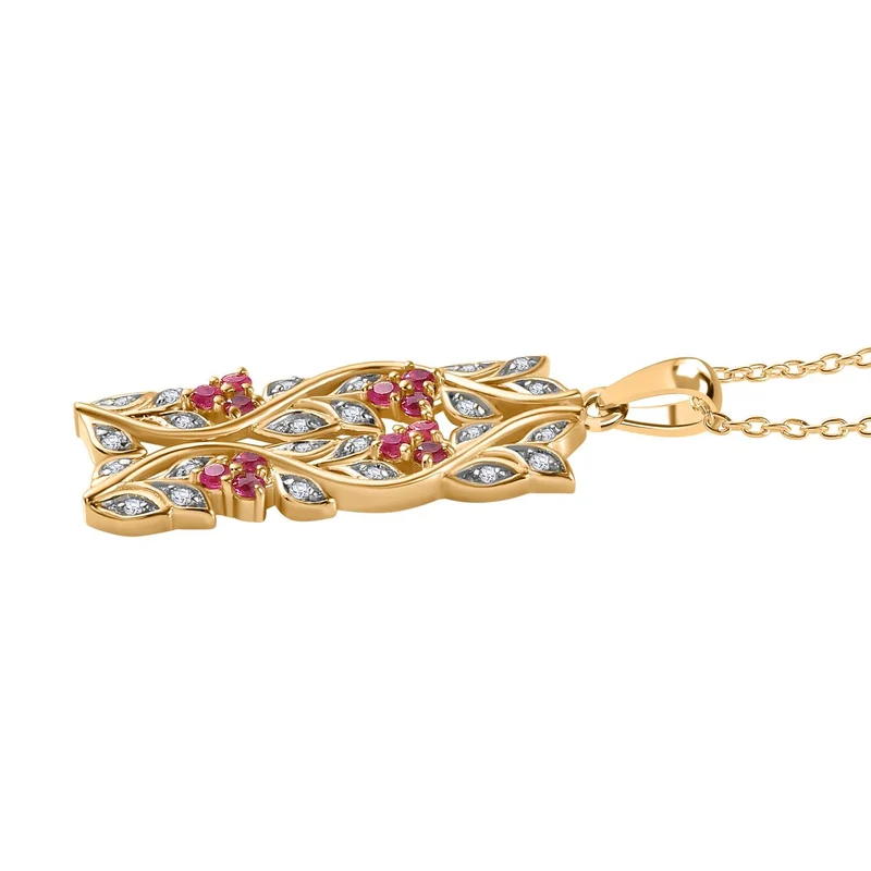 AA Neon Apatit, Weißer Zirkon Anhänger mit Kette ca. 45 cm, 925 Silber platiniert ca. 0.88 ct