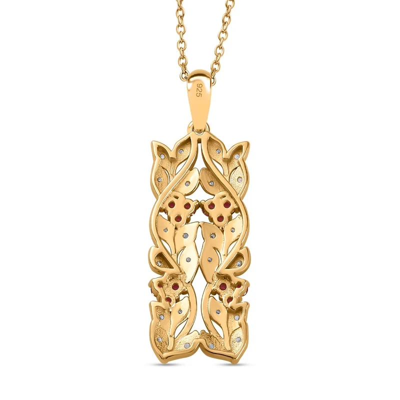 AA Neon Apatit, Weißer Zirkon Anhänger mit Kette ca. 45 cm, 925 Silber platiniert ca. 0.88 ct