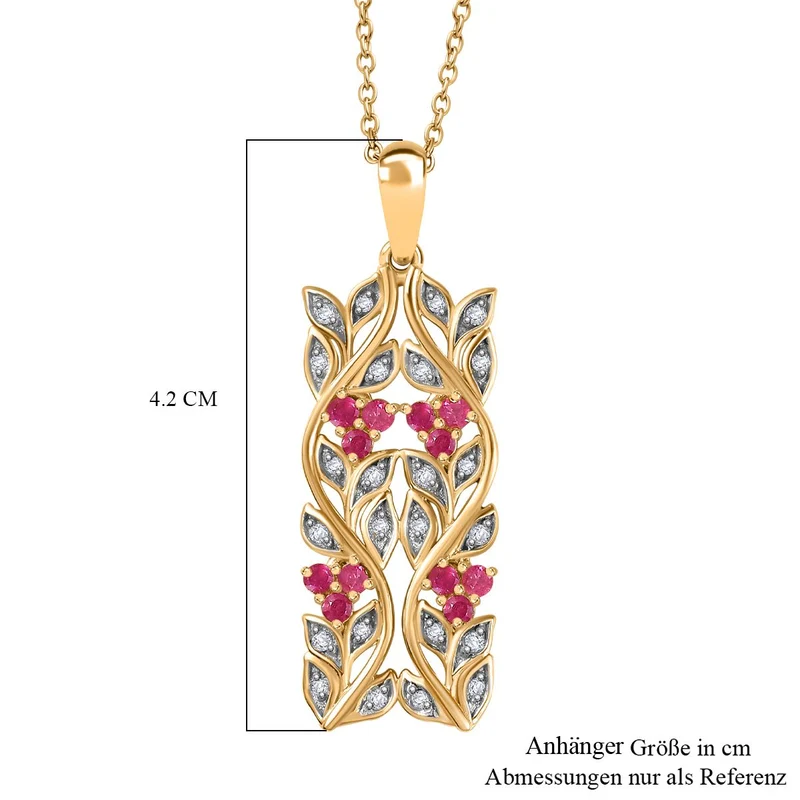 AA Neon Apatit, Weißer Zirkon Anhänger mit Kette ca. 45 cm, 925 Silber platiniert ca. 0.88 ct