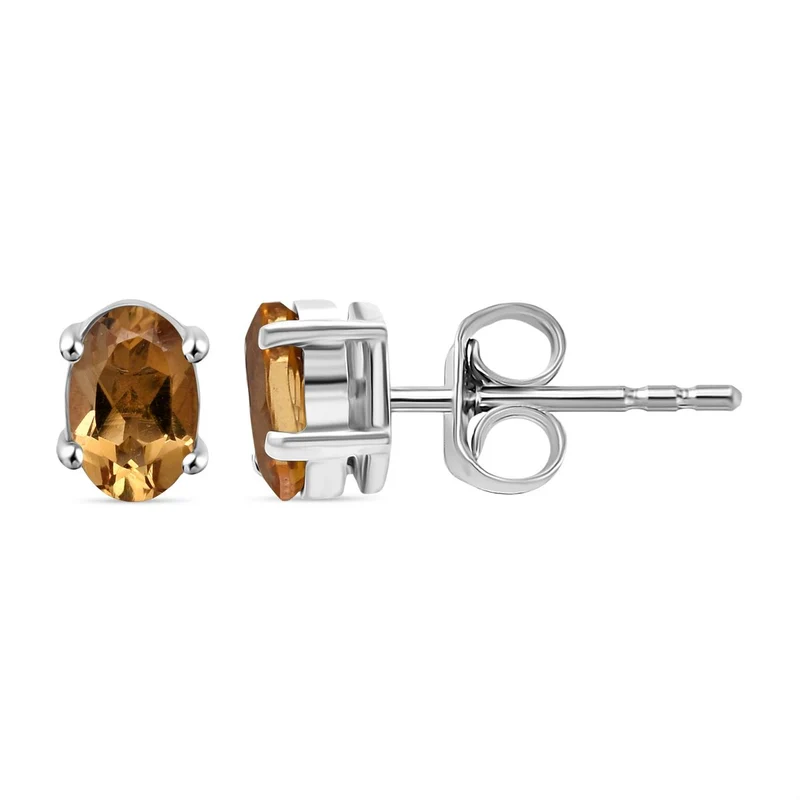 D'Joy Citrin Ohrringe 925 Silber rhodiniert ca. 1.00 ct