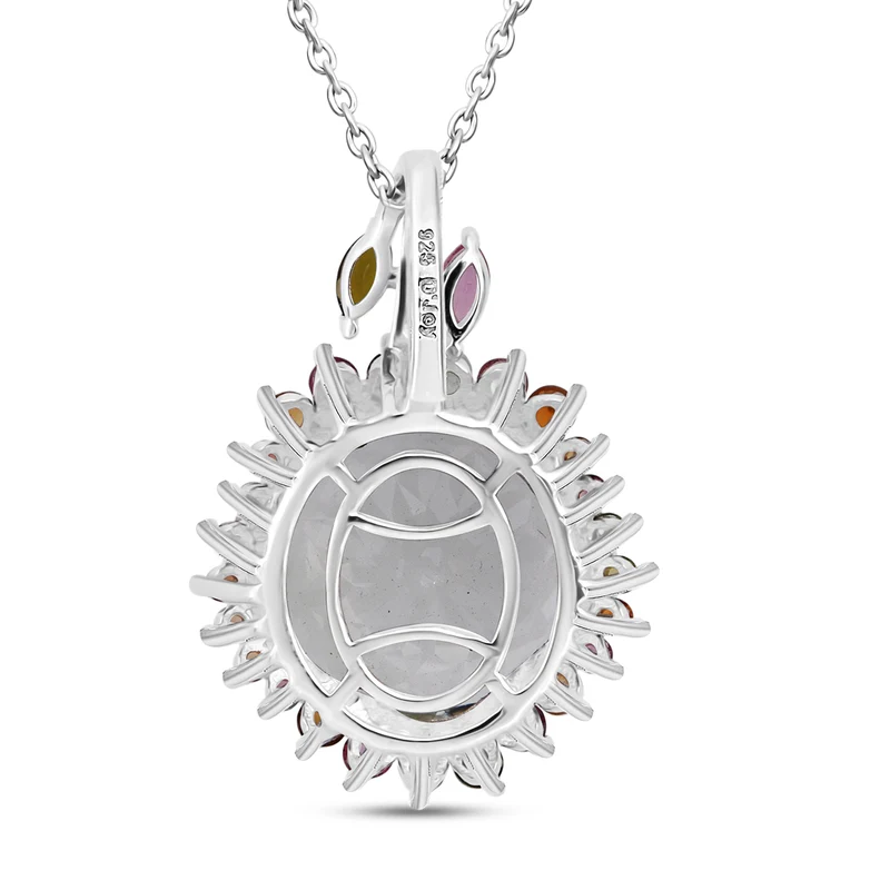 AA Prasiolite, Mehrfarbig-Turmalin Schmuckset 925 Silber rhodiniert ca. 11.17 ct