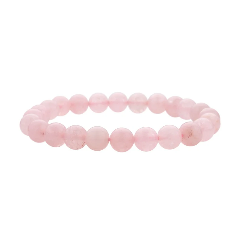3er Set - Rosenquarz Halskette, Armband und Ohrringe, 316L Edelstahl ca. 323.50 ct