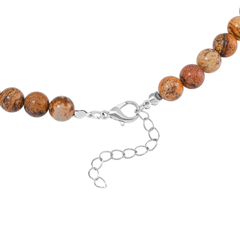 3er Set - Rosenquarz Halskette, Armband und Ohrringe, 316L Edelstahl ca. 323.50 ct