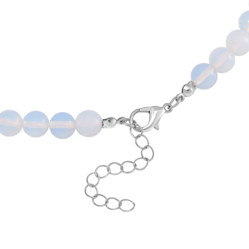 3er Set - Rosenquarz Halskette, Armband und Ohrringe, 316L Edelstahl ca. 323.50 ct