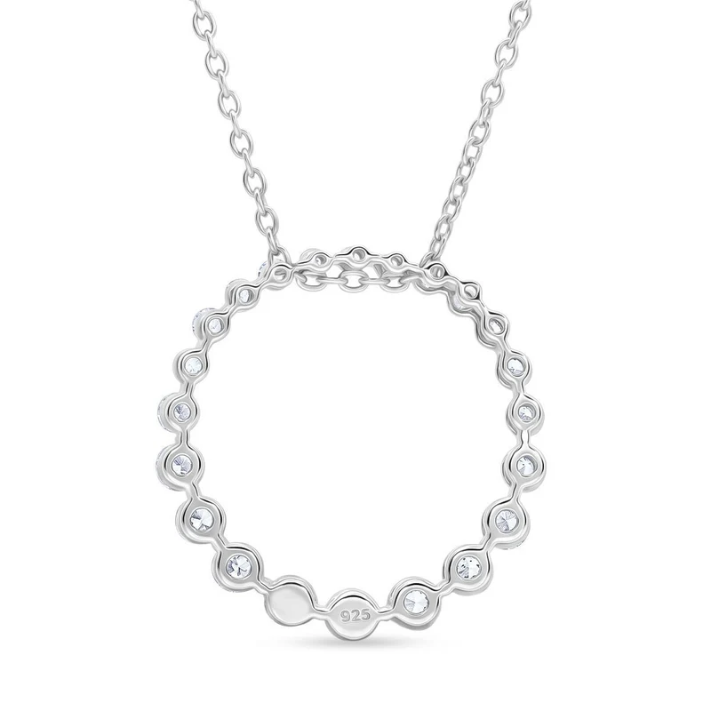 LUXURIANT DIAMOND - Lab Grown Diamant SI-GH SGL zertifiziert Schmuckset ca. 45 cm 925 Silber 750 Gelbgold vermeil ca. 1,00 ct.