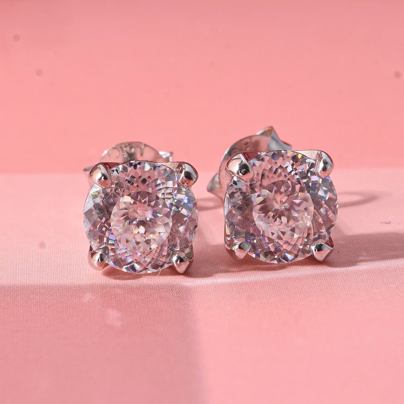 D'Joy Moissanit Ohrringe 925 Silber Vergoldet ca. 2.02 ct