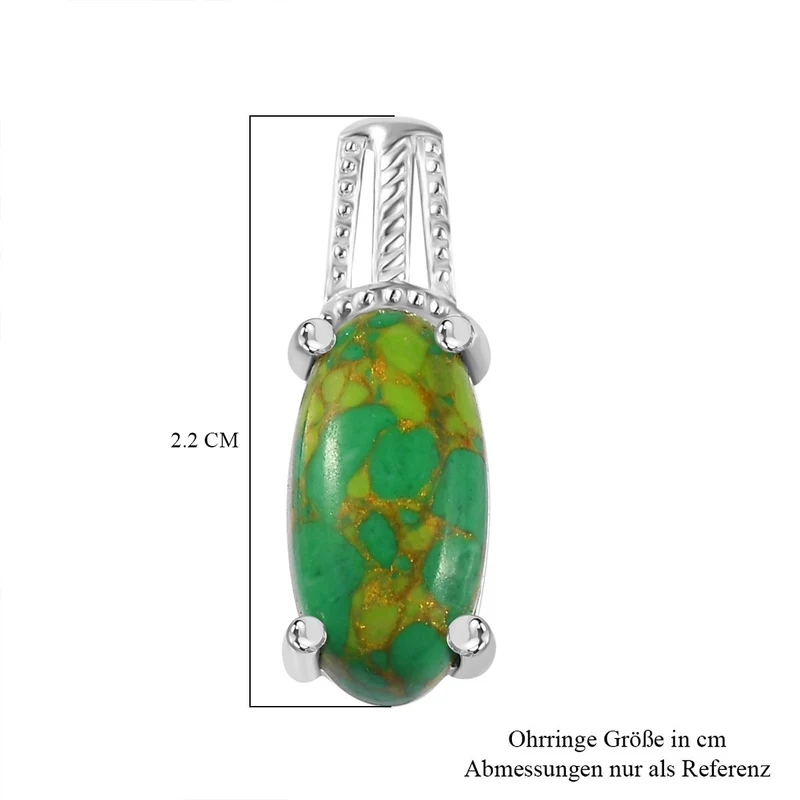 Malachit Ohrringe 925 Silber ca. 8.51 ct