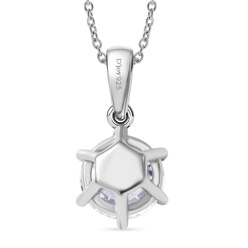 D'Joy Moissanit Schmuckset ca. 50 cm 925 Silber rhodiniert ca. 1.78 ct