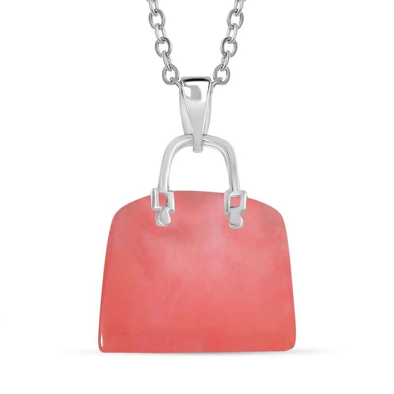 Blauer Howlit Anhänger mit Kette, Reiner Edelstahl ca. 50.00 ct