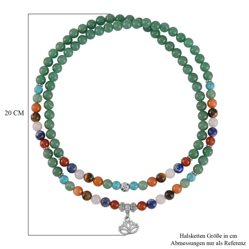 Mehrfarbig Edelsteine Schmuckset Reiner Edelstahl Schwarz oxidiert Schwarz oxidiert ca. 630,00 ct.