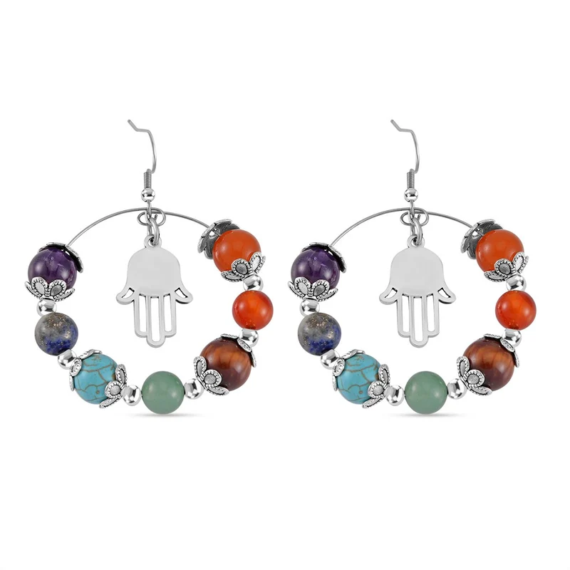 Mehrfarbig Edelsteine Schmuckset Reiner Edelstahl Schwarz oxidiert Schwarz oxidiert ca. 630,00 ct.