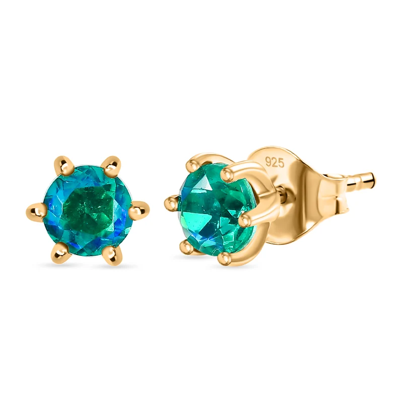 2er Set - D'Joy Pfau Quarz Triplette Ring und Ohrringe, 925 Silber platiniert (Größe 20.00) ca. 2.93 ct