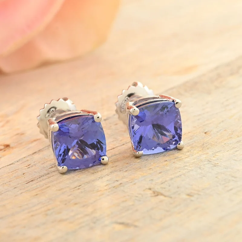 Rhapsody AAAA Tansanit AGI zertifiziert Ohrringe 950 Platin (10-15 Werktage Lieferzeit) ca. 2.30 ct
