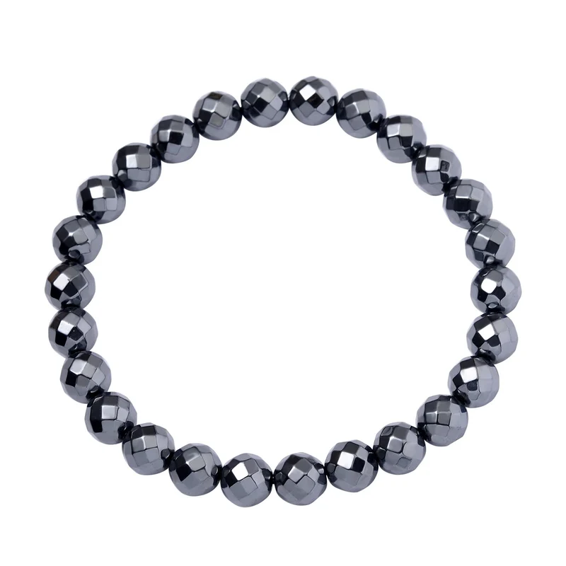 3er Set Hämatit - dehnbare Halskette, Armband, und Ohrringe Schmuckset, 316L Edelstahl, ca. 711.00 ct
