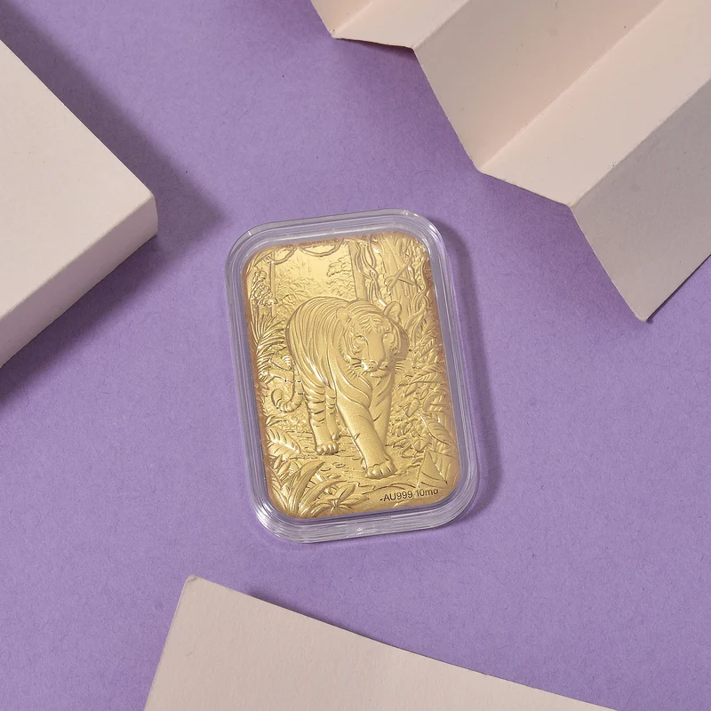 999er Goldfolie mit Eulenmotiv, 10mg, 3,1x4,5cm