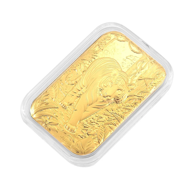 999er Goldfolie mit Eulenmotiv, 10mg, 3,1x4,5cm