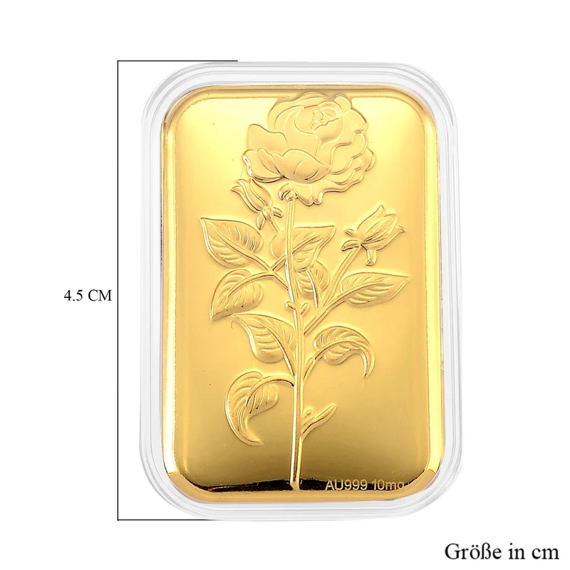 999er Goldfolie mit Eulenmotiv, 10mg, 3,1x4,5cm