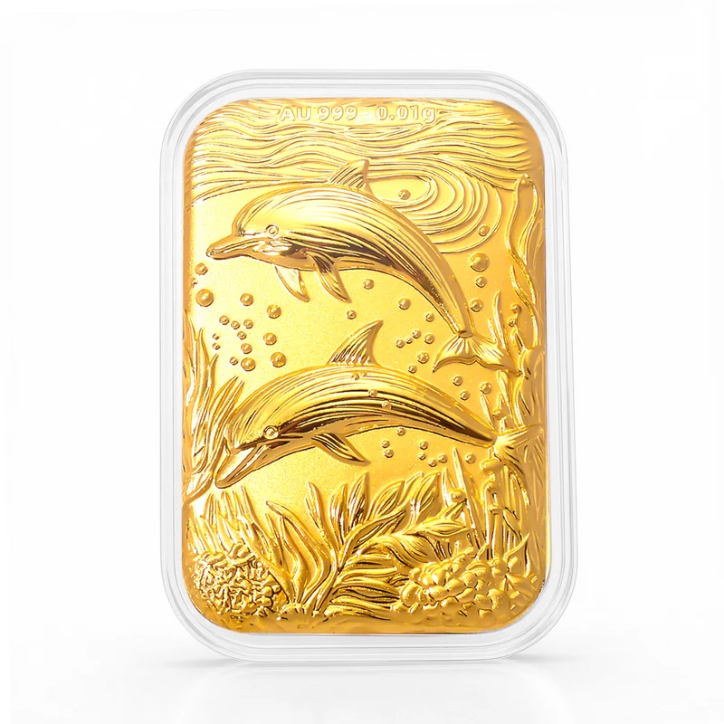 999er Goldfolie mit Lebensbaum-Motiv, 10mg, 3,1x4,5cm
