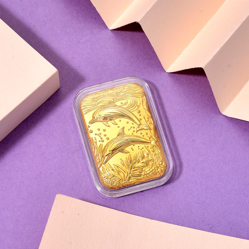 999er Goldfolie mit Lebensbaum-Motiv, 10mg, 3,1x4,5cm