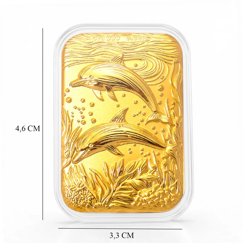 999er Goldfolie mit Lebensbaum-Motiv, 10mg, 3,1x4,5cm