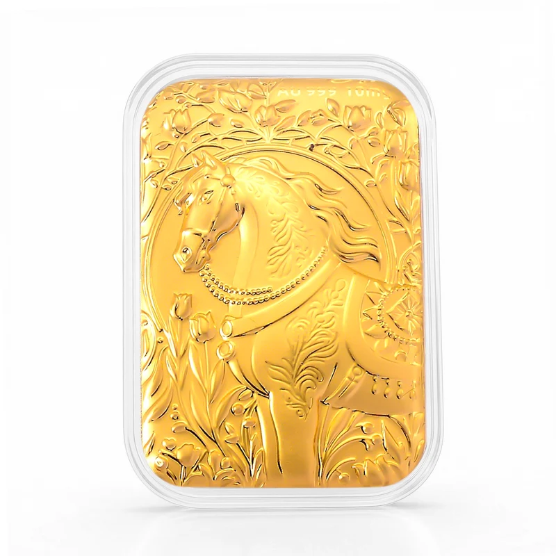 999er Goldfolie mit Lebensbaum-Motiv, 10mg, 3,1x4,5cm