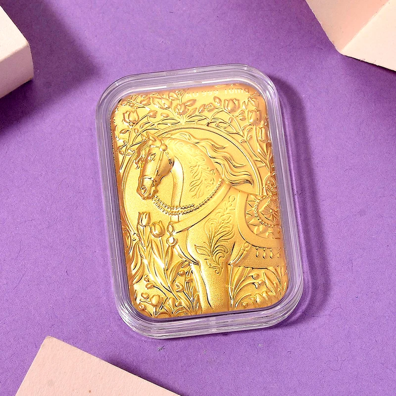 999er Goldfolie mit Lebensbaum-Motiv, 10mg, 3,1x4,5cm