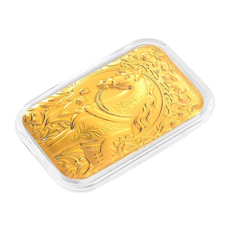 999er Goldfolie mit Lebensbaum-Motiv, 10mg, 3,1x4,5cm