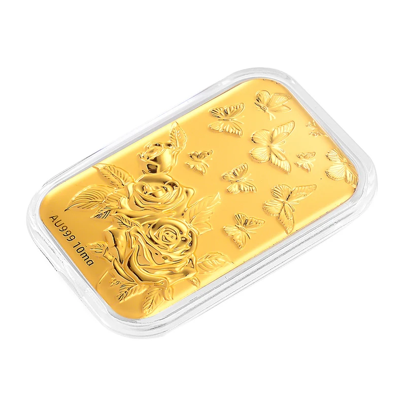 999er Goldfolie mit Lebensbaum-Motiv, 10mg, 3,1x4,5cm