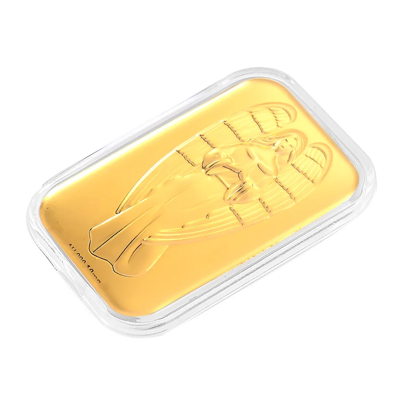 999er Goldfolie mit Lebensbaum-Motiv, 10mg, 3,1x4,5cm