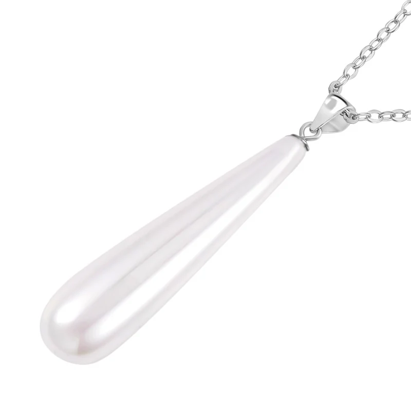 Goldenes Muschelkernperle Schmuckset, Edelstahl