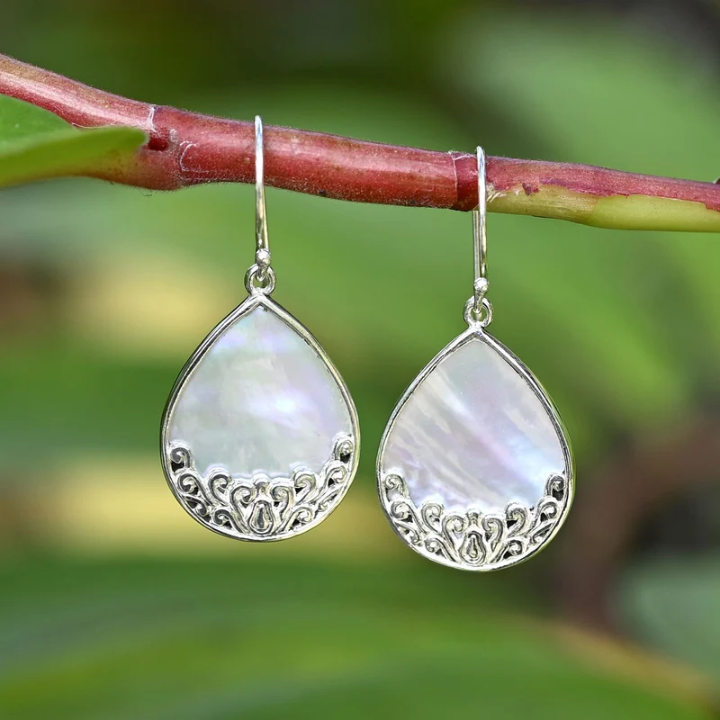 Royal Bali - Abalone Muschel Ohrringe 925 Silber