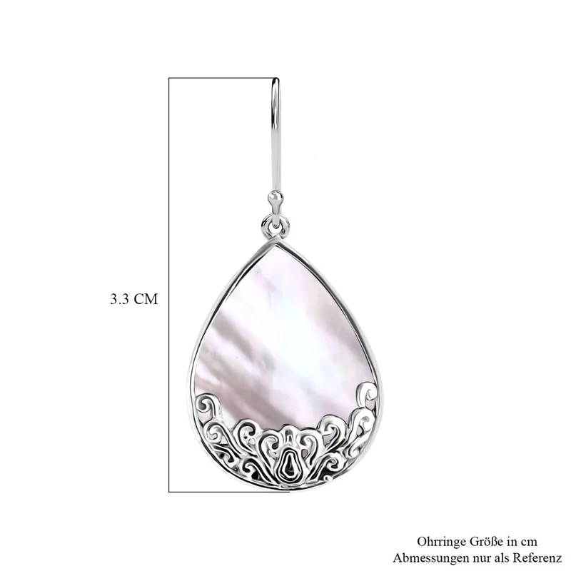 Royal Bali - Abalone Muschel Ohrringe 925 Silber