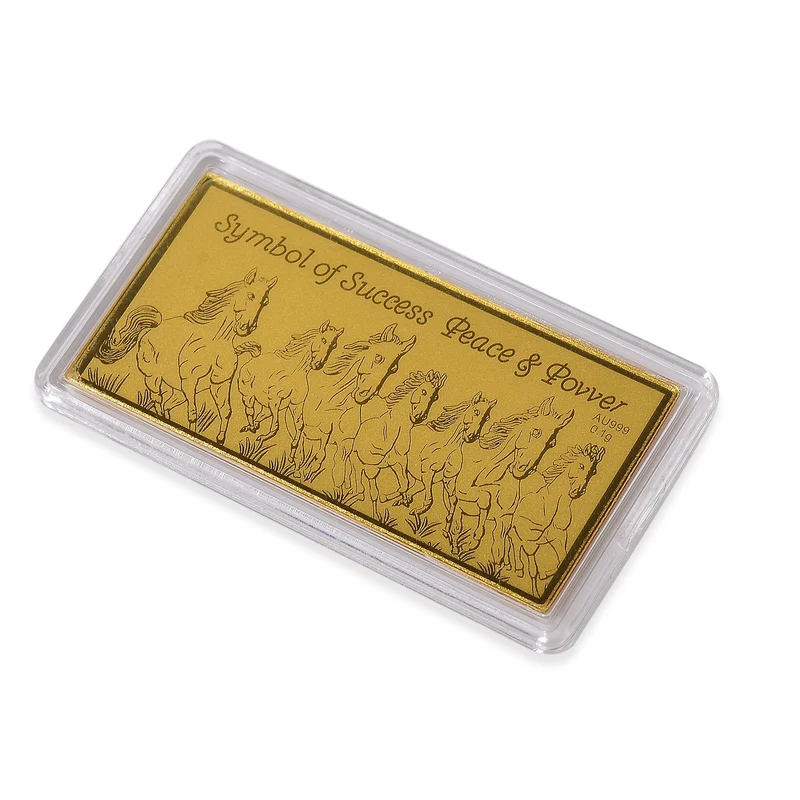 999er Goldfolie mit Pferde-Motiv, 100mg