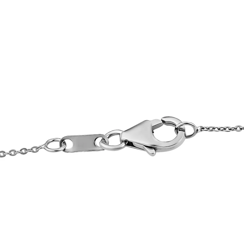 Moissanit Anhänger mit Kette ca. 50 cm, 925 Silber vergoldet ca. 1.51 ct