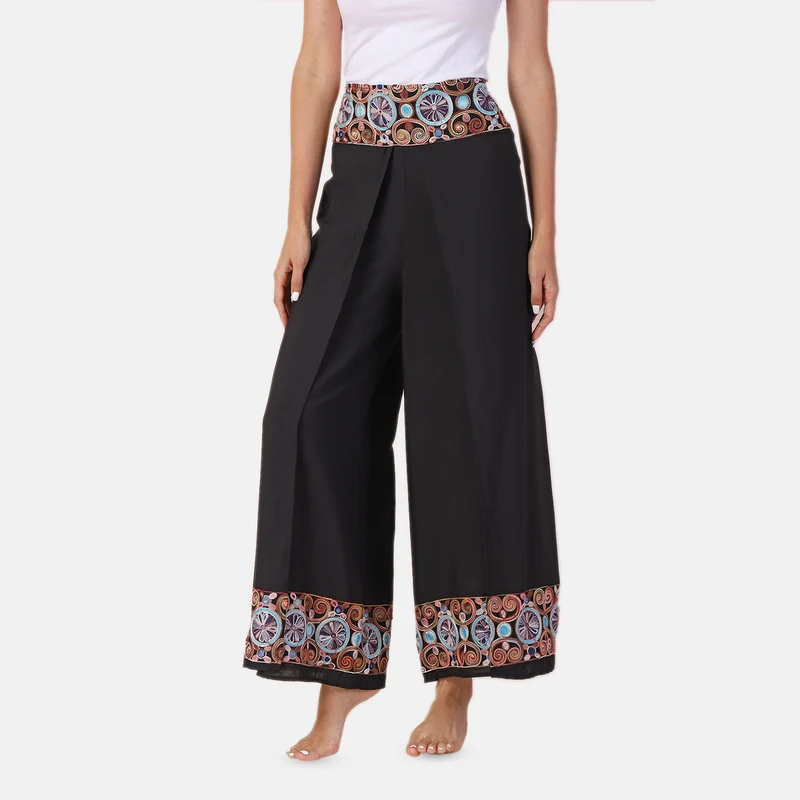 LA MAREY - bedruckte Sommerhose, violett, 38-42
