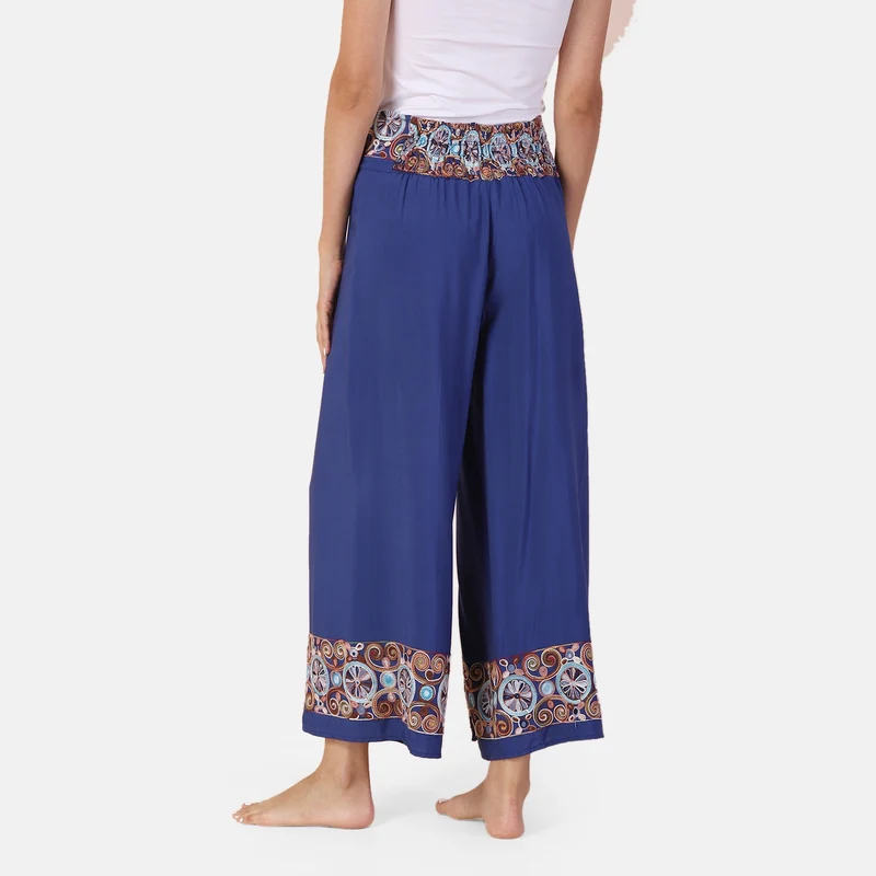 LA MAREY - bedruckte Sommerhose, violett, 38-42