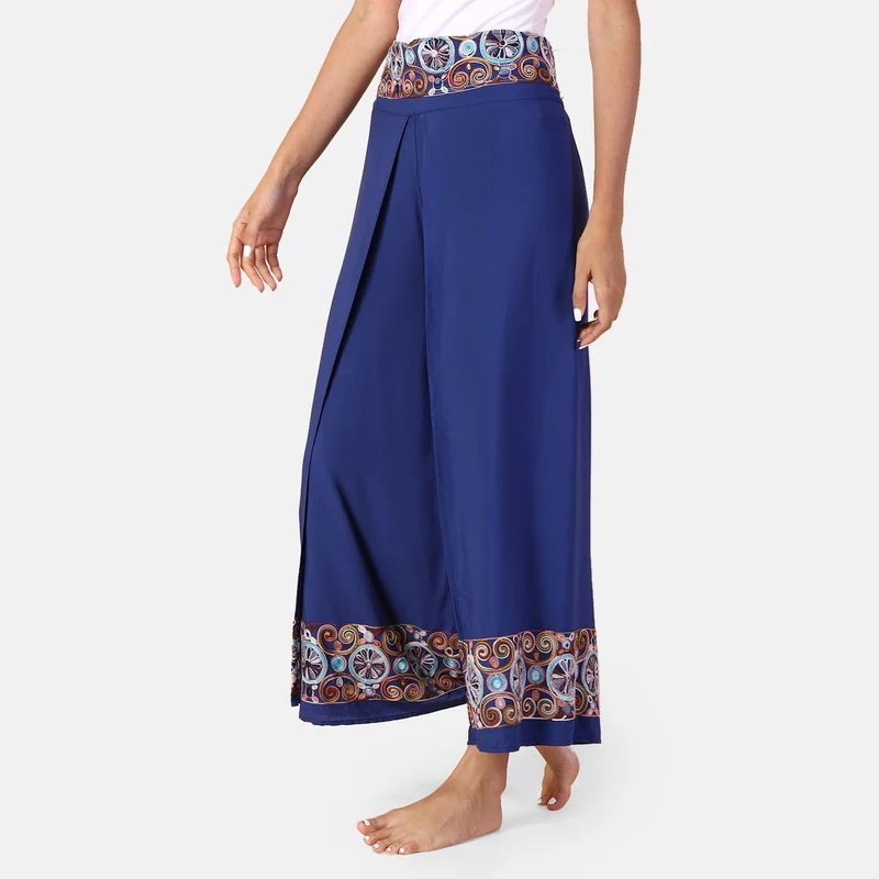 LA MAREY - bedruckte Sommerhose, violett, 38-42