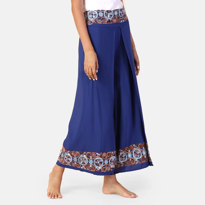 LA MAREY - bedruckte Sommerhose, violett, 38-42