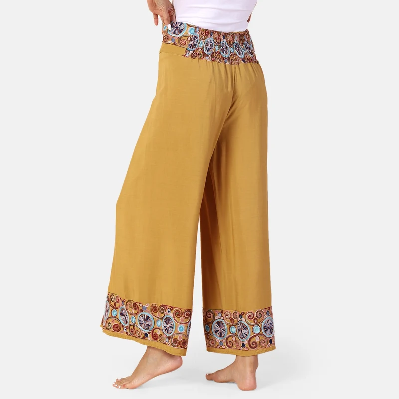 LA MAREY - bedruckte Sommerhose, violett, 38-42