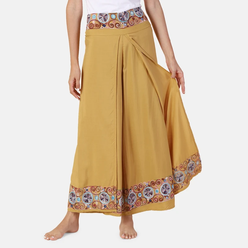 LA MAREY - bedruckte Sommerhose, violett, 38-42