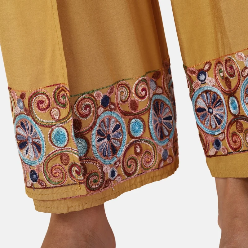 LA MAREY - bedruckte Sommerhose, violett, 38-42