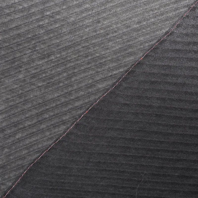 Plissee Schal mit Quasten und Farbverlauf, 180x90cm, grau