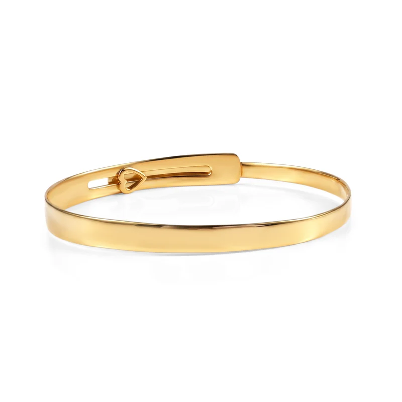 D'Joy 925 Silber 750 Gelbgold vermeil Armreif Flexibles (19cm-20cm) ca. 13,80g