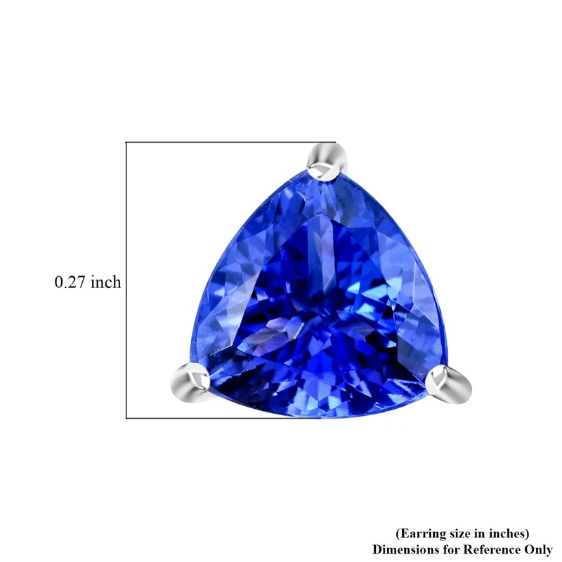 Rhapsody AAAA Tansanit AGI zertifiziert Ohrringe 950 Platin (10-15 Werktage Lieferzeit) ca. 2.30 ct