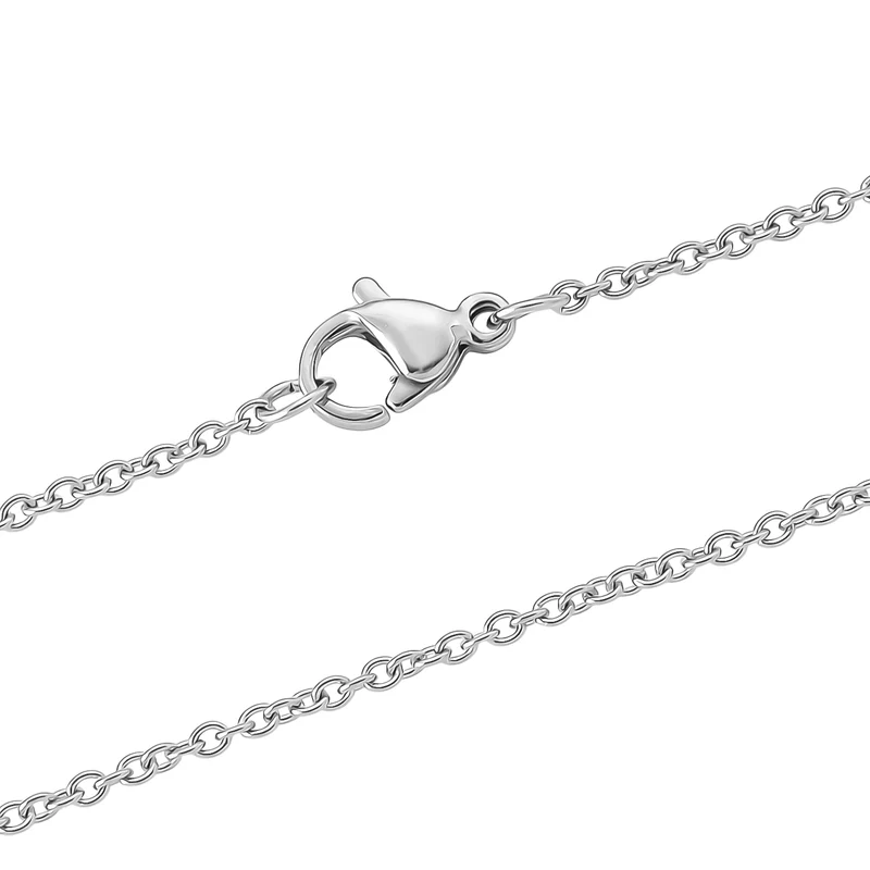 Weißer Zirkonia Schmuckset ca. 50 cm Nickelfreies Messing Rhodiniert 2.24 ct